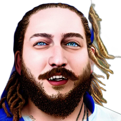face, hair, creature, staff transparent PNG cut-out
