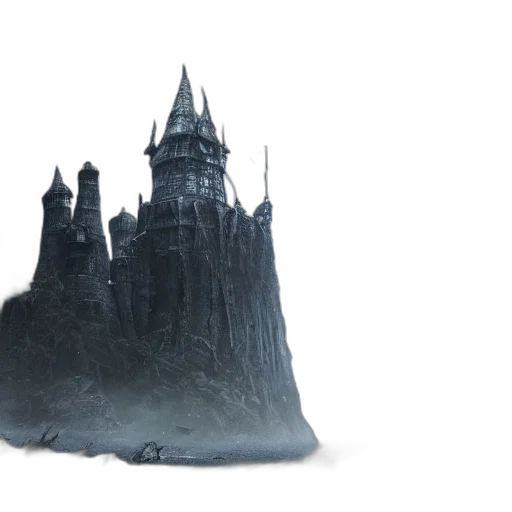 crown, concept art, 3d render, fantasy art, photorealistic, fog, full, body transparent PNG cut-out