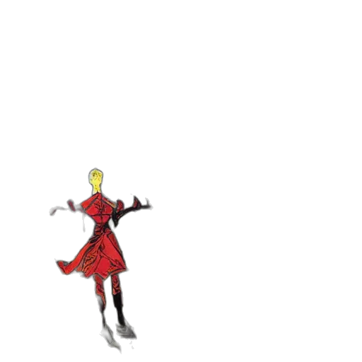 staff, dress, weapon, robot transparent PNG cut-out