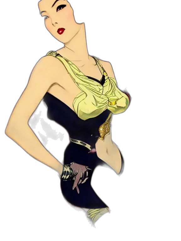 dress, jewelry, cartoon, concept art transparent PNG cut-out