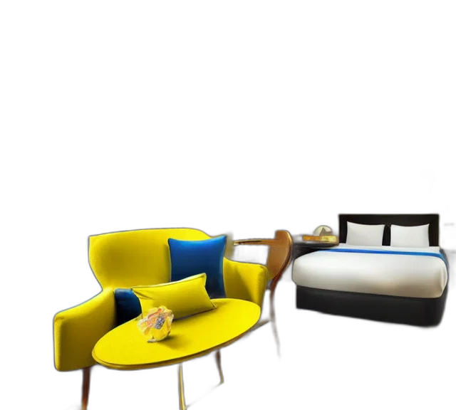 furniture, 3d render, concept art, photorealistic, pixel art, colorful, monochrome, golden transparent PNG cut-out