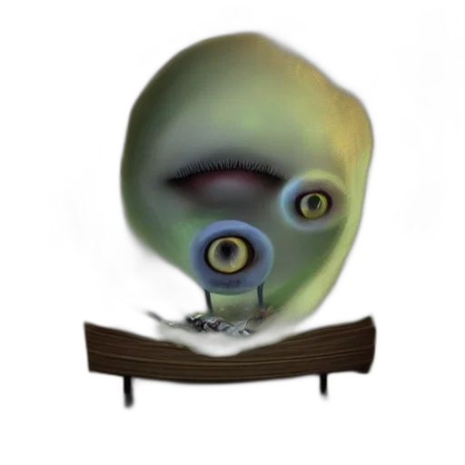 creature, staff, robot, face, concept art, 3d render, fantasy art, photorealistic transparent PNG cut-out