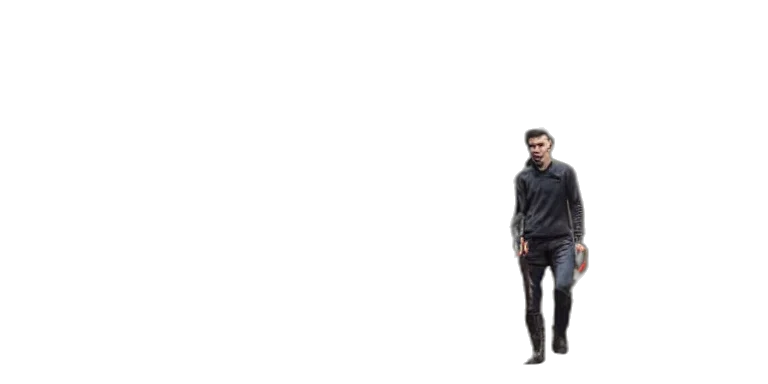 jacket, staff, creature, weapon, concept art, 3d render, pixel art, photorealistic transparent PNG cut-out