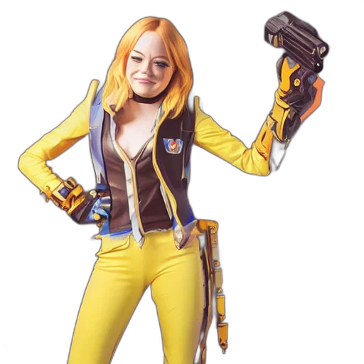 jacket, weapon, robot, staff transparent PNG cut-out