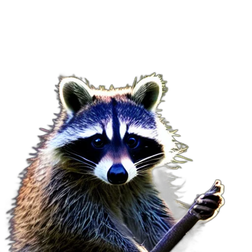 animal, staff, creature, weapon, concept art, photorealistic, 3d render, pixel art transparent PNG cut-out