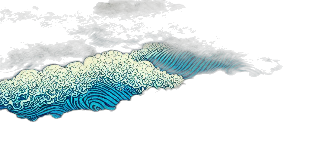 3d render, concept art, fog, underwater transparent PNG cut-out
