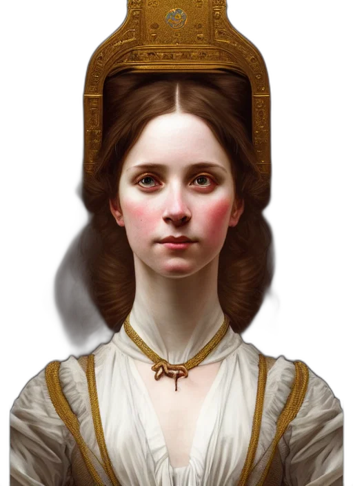 face, crown, staff, jewelry, fantasy art, photorealistic, concept art, pixel art transparent PNG cut-out