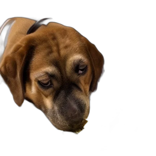 staff, animal, face, mask, photorealistic, 3d render, concept art, dog transparent PNG cut-out