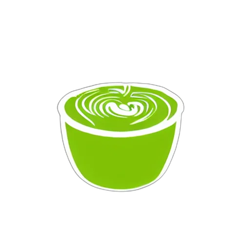 food, crown, pixel art, 3d render, green, circular, coffee, shop transparent PNG cut-out