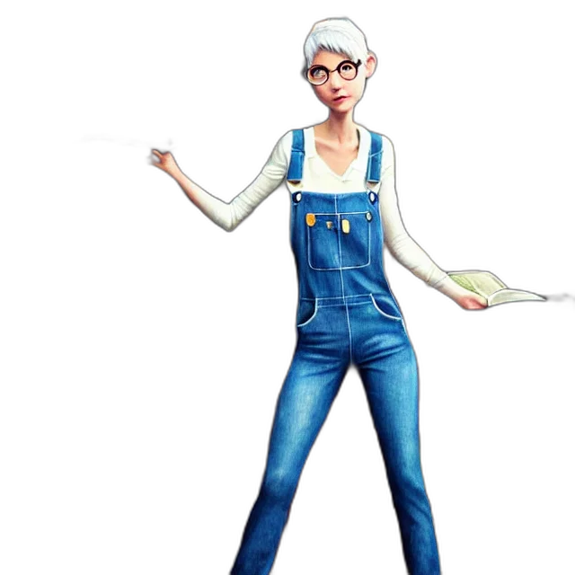 staff, concept art, cartoon, fantasy art, 3d render, full, body, pose transparent PNG cut-out