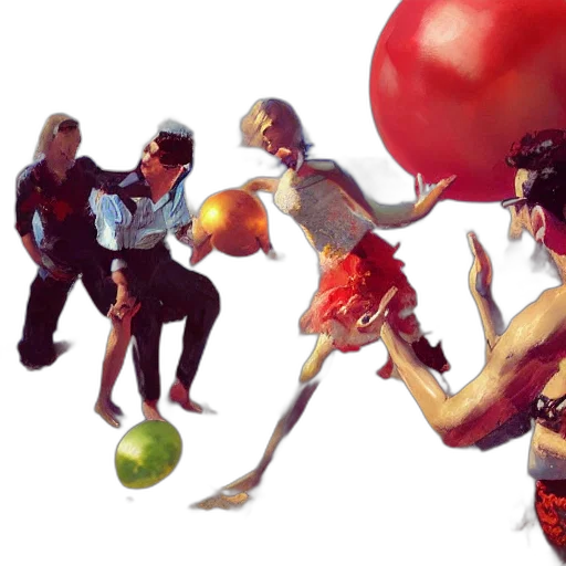 concept art, photorealistic, comic book art, fantasy art, outer space, red, people, fancy transparent PNG cut-out