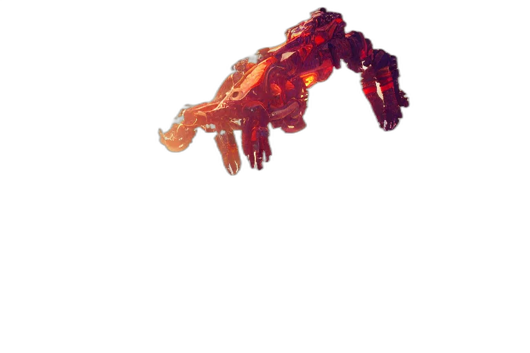 dragon, robot, weapon, animal, concept art, pixel art, 3d render, watercolor transparent PNG cut-out