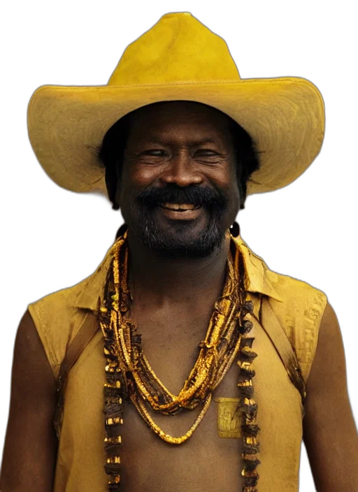 hat, face, staff, animal, photorealistic, golden, gold, warrio transparent PNG cut-out