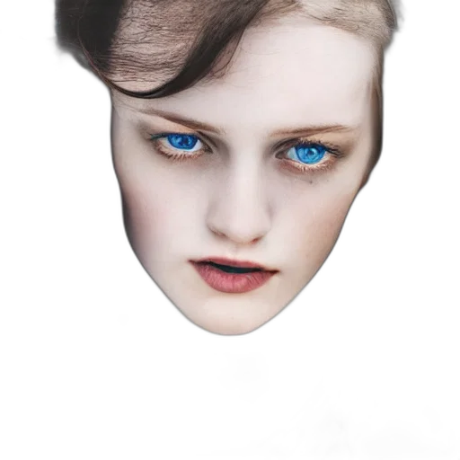 face, mask, hair, crown transparent PNG cut-out