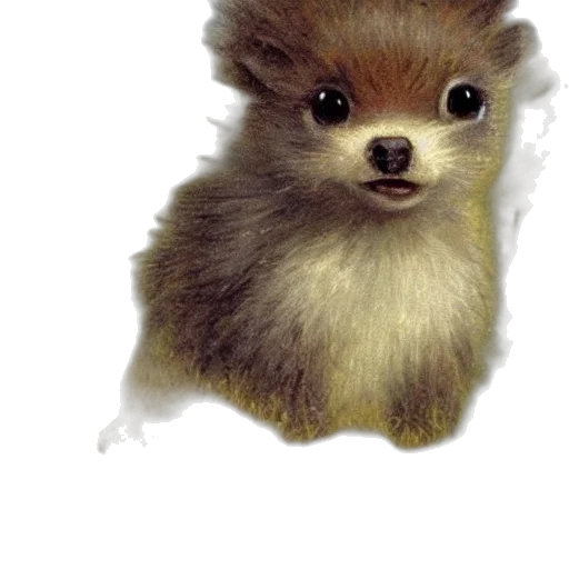 animal, creature, hair, staff, photorealistic, 3d render, oil painting, watercolor transparent PNG cut-out