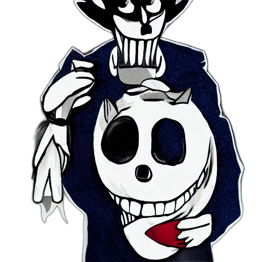 mask, jacket, crown, staff, cartoon, concept art, comic book art, pixel art transparent PNG cut-out