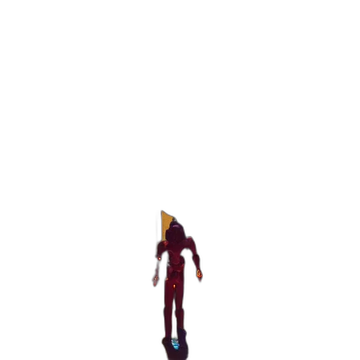 robot, staff, creature, animal, pixel art, 3d render, concept art, comic book art transparent PNG cut-out