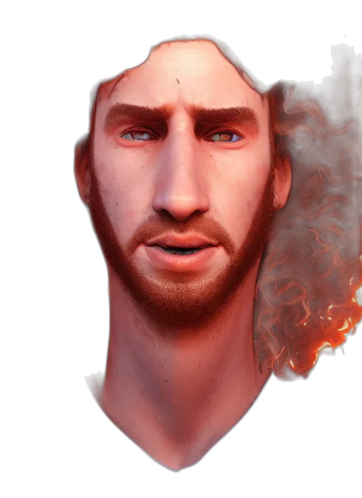 face, staff, dragon, mask transparent PNG cut-out