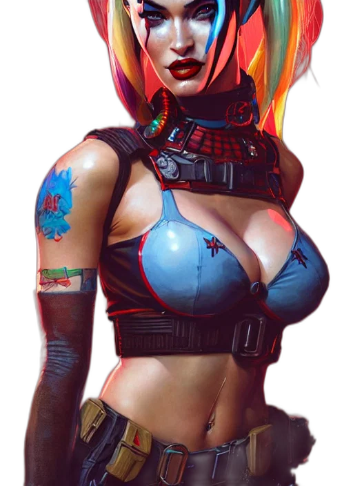 robot, cyberpunk, comic book art, concept art transparent PNG cut-out