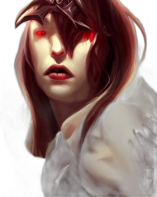 face, mask, creature, photorealistic, fantasy art, concept art, oil painting, fire transparent PNG cut-out