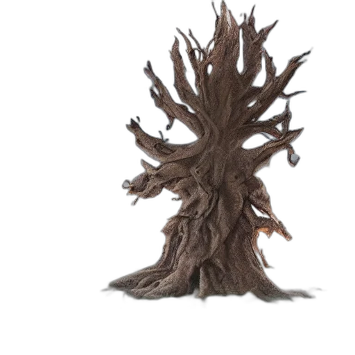 tree, hair, crown, creature transparent PNG cut-out