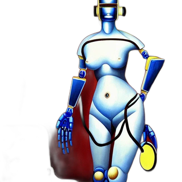 robot, jewelry, concept art, 3d render, cyberpunk, fantasy art, beautiful, painting transparent PNG cut-out