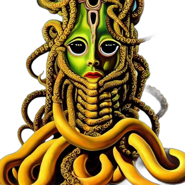 mask, creature, jewelry, crown, concept art, fantasy art, comic book art, 3d render transparent PNG cut-out