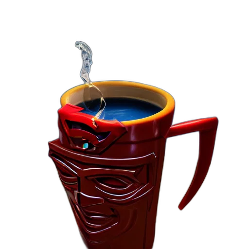 staff, robot, crown, furniture, 3d render, photorealistic, concept art, fantasy art transparent PNG cut-out
