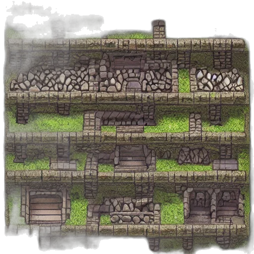 building, concept art, pixel art, fantasy art, watercolor, fog, city street, forest transparent PNG cut-out