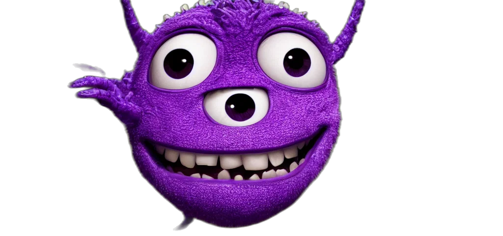 creature, mask, dragon, face, 3d render, purple, monster, which transparent PNG cut-out