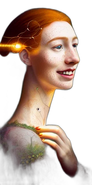 crown, jewelry, face, hair, photorealistic, concept art, fantasy art, 3d render transparent PNG cut-out
