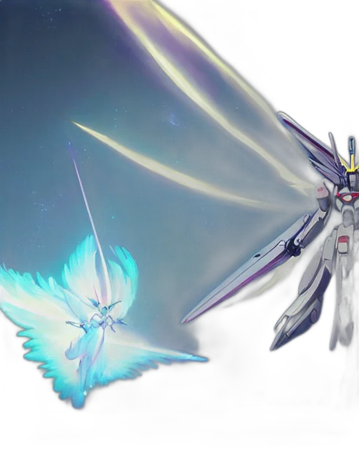 sword, weapon, concept art, fantasy art, anime, pixel art, outer space, pastel transparent PNG cut-out