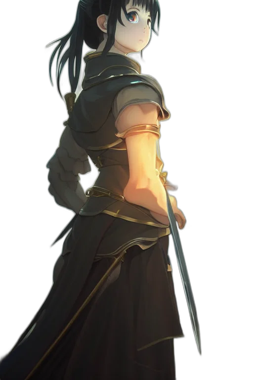 staff, sword, weapon, dress transparent PNG cut-out