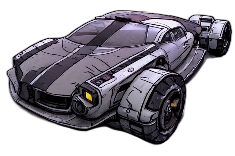 car, weapon, concept art, 3d render transparent PNG cut-out
