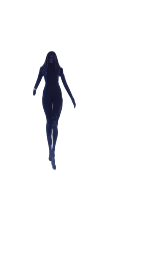 dress, creature, robot, staff transparent PNG cut-out