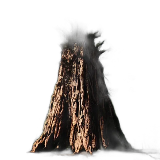 tree, hair, creature, dress transparent PNG cut-out