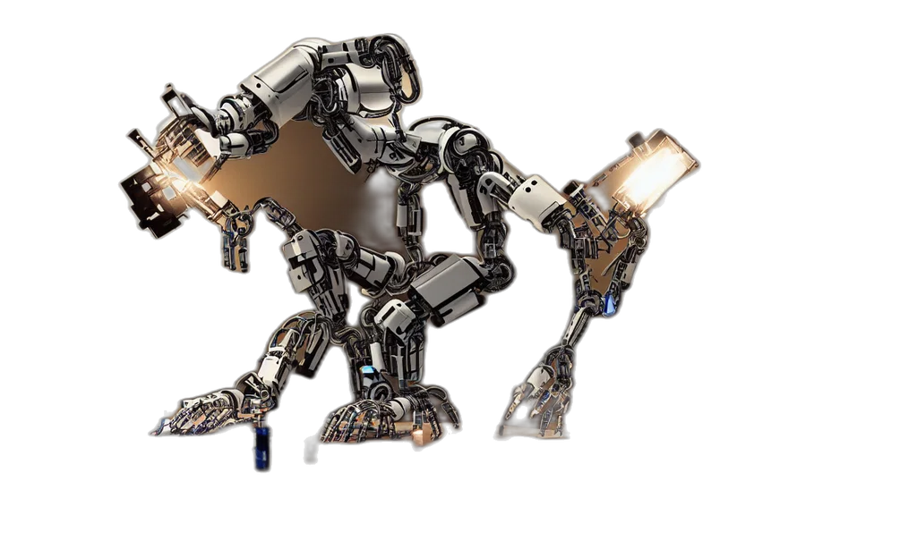 robot, concept art, 3d render, studio, portrait, photography, carefully, painting transparent PNG cut-out