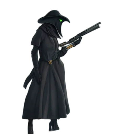 staff, weapon, jacket, mask transparent PNG cut-out