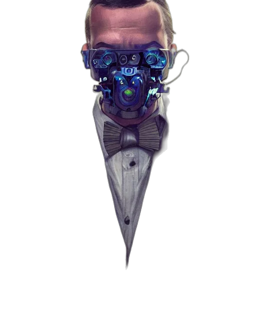 mask, face, robot, staff transparent PNG cut-out
