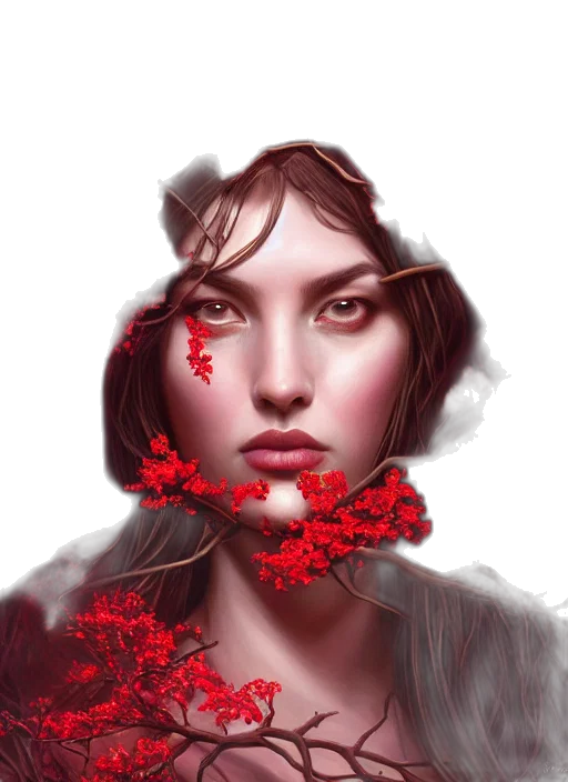 face, photorealistic, fantasy art, concept art transparent PNG cut-out