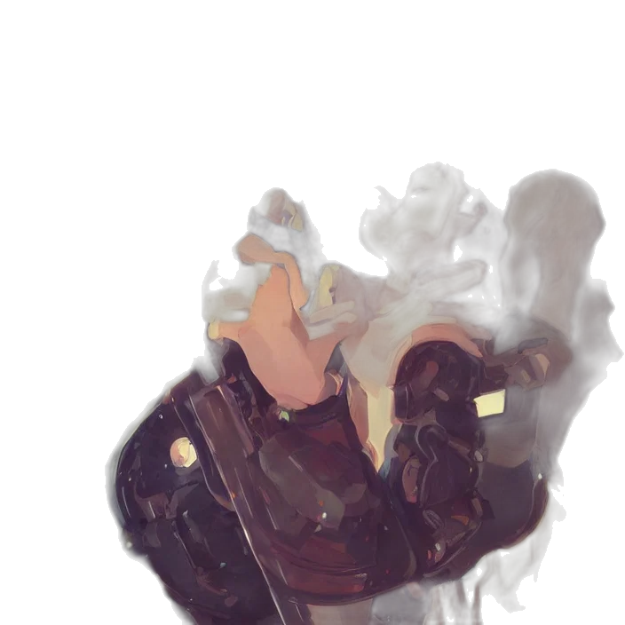 robot, mask, jacket, face transparent PNG cut-out