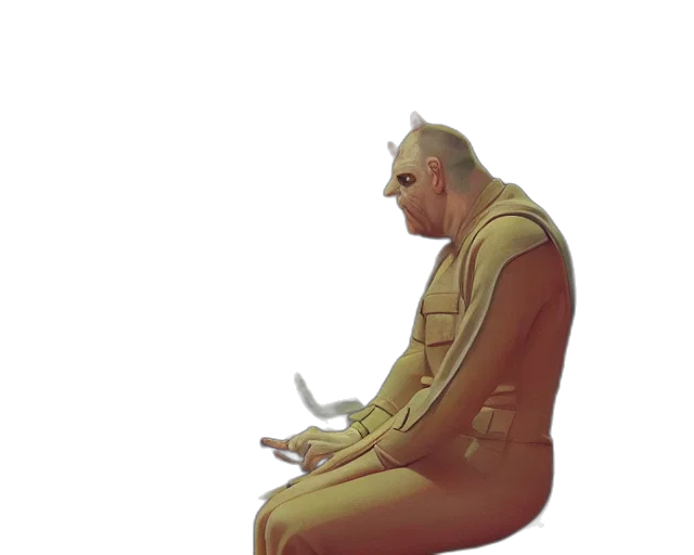staff, robot, jacket, creature transparent PNG cut-out