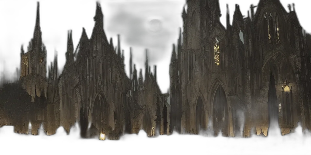 building, concept art, 3d render, fantasy art transparent PNG cut-out