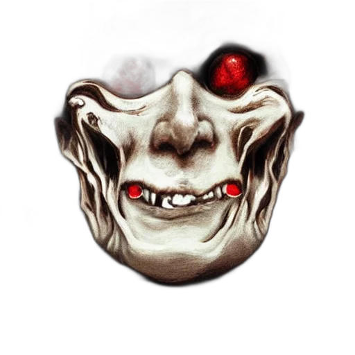 mask, face, creature, staff transparent PNG cut-out