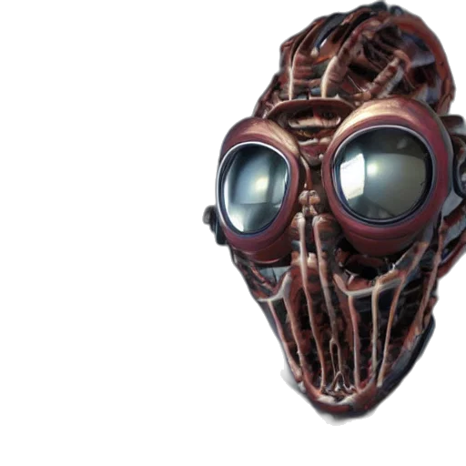 mask, face, robot, creature transparent PNG cut-out