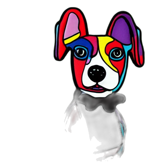animal, staff, cartoon, photorealistic, 3d render, concept art, toy, dog transparent PNG cut-out