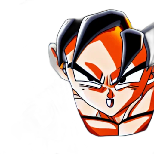 mask, jewelry, 3d render, concept art, cartoon, anime, goku, eating transparent PNG cut-out