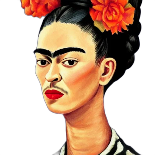 face, crown, flower, staff transparent PNG cut-out