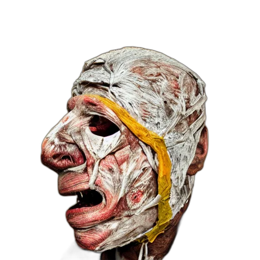 mask, face, creature, staff transparent PNG cut-out