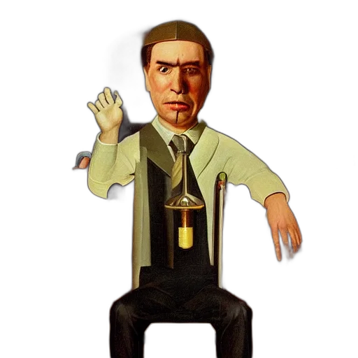 staff, robot, jacket, concept art transparent PNG cut-out